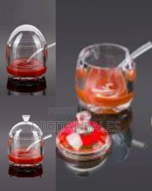 2 PCS Acrylic Seasoning Box Clear Seasoning Rack Spice Pots Storage