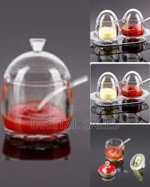 2 PCS Acrylic Seasoning Box Clear Seasoning Rack Spice Pots Storage