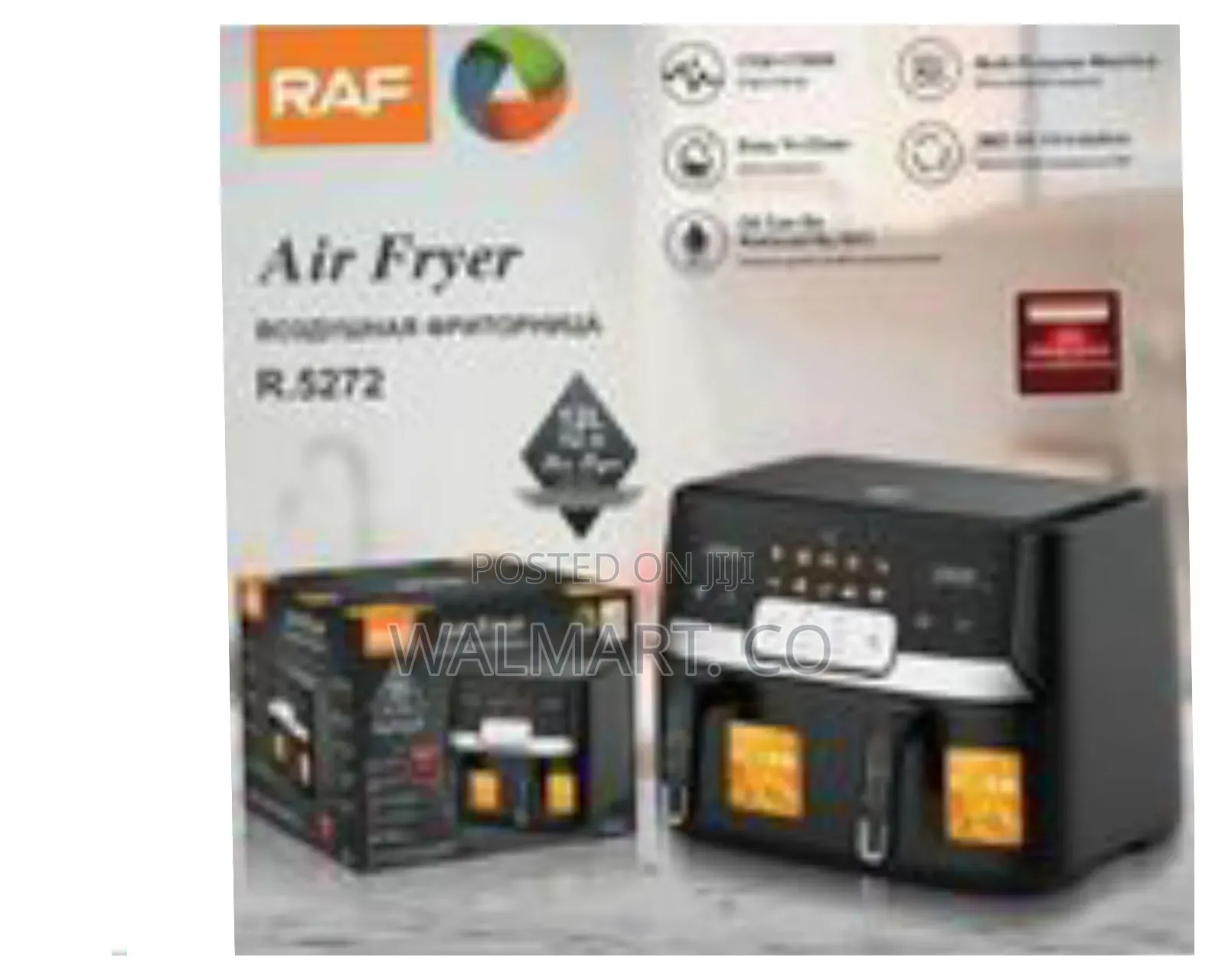 Raf Double Pot Air Fryer 9l 2500w