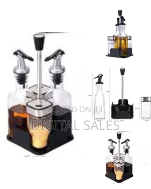 Olive Oil Bottle and Vinegar Bottle Dispenser Non-Drip Spouts