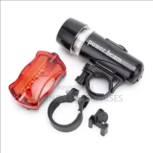 Led Front And Back All-purpose Bike Bicycle Warning Flashlight Set