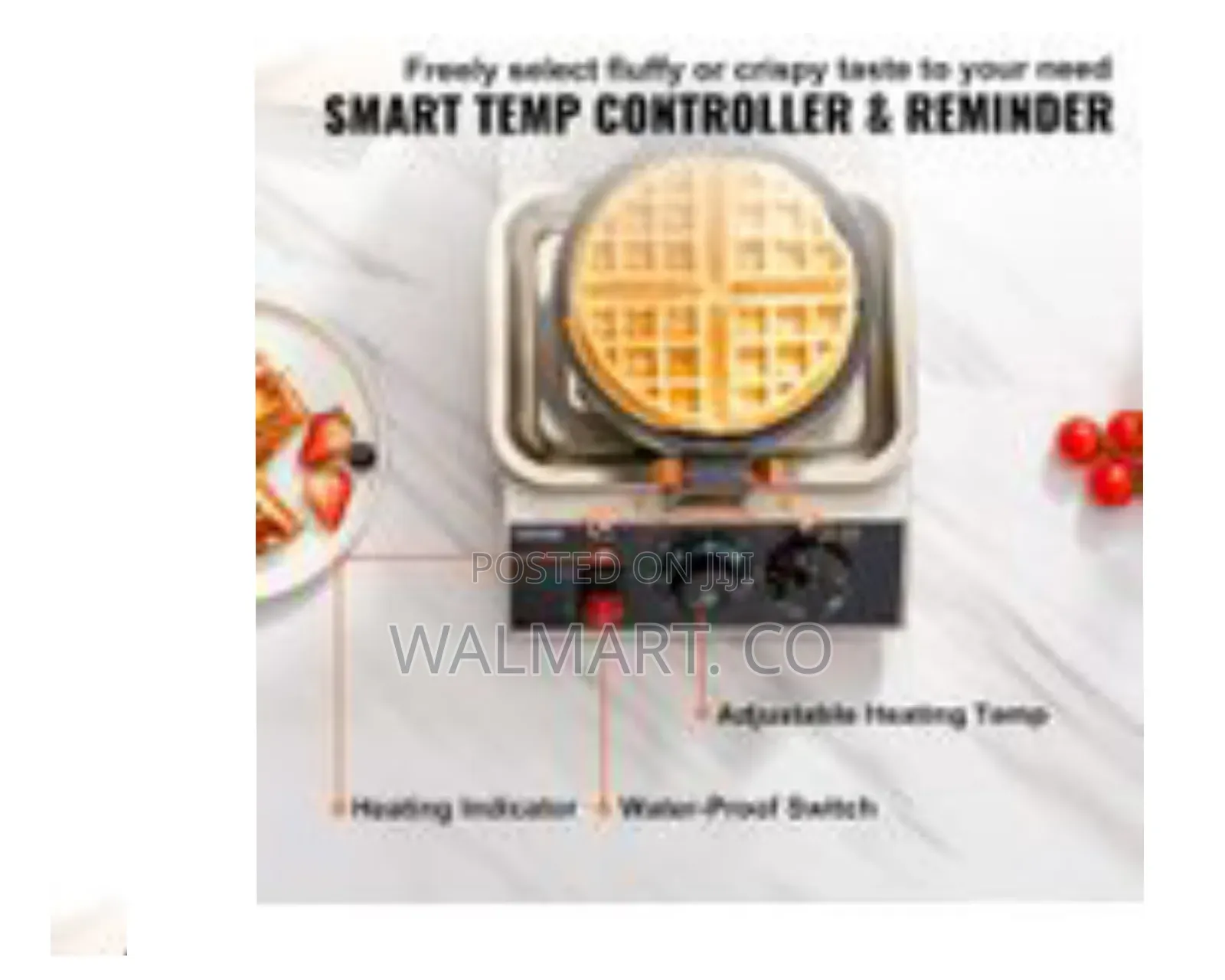 Commercial Waffle Maker 1 Piece Per Batch 1300w Round Waffle Iron