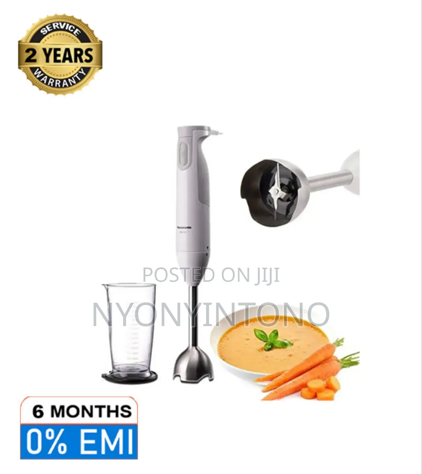 Panasonic 600w Powerful and Durable Hand Blender Mxgs1wtz