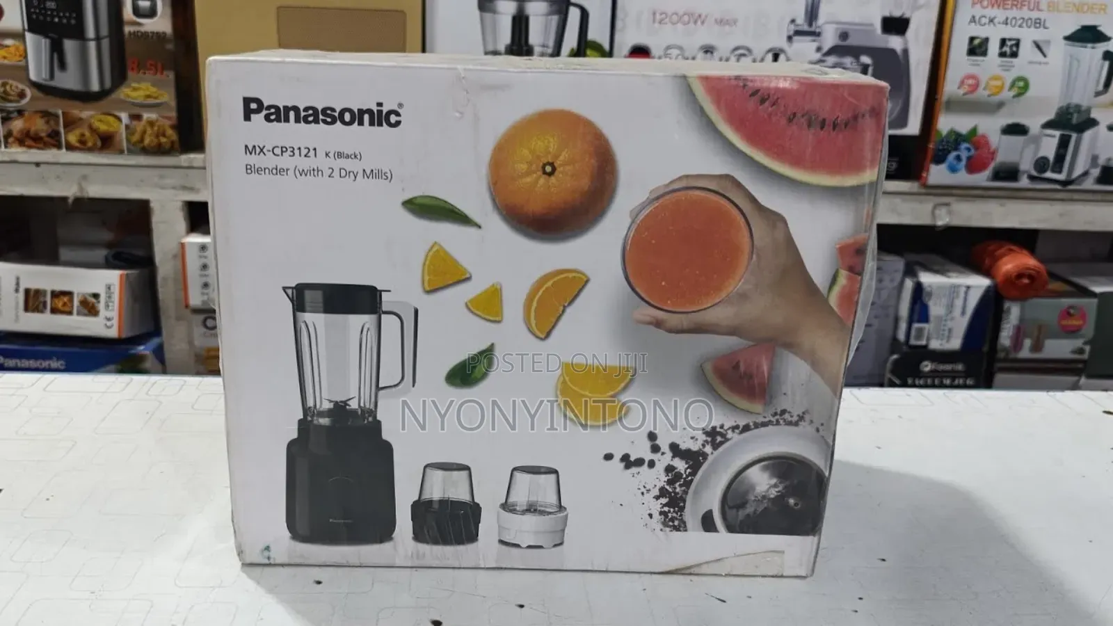 Panasonic 450w Heavy-Duty Blender With 2 Dry Mills Mxcp3121