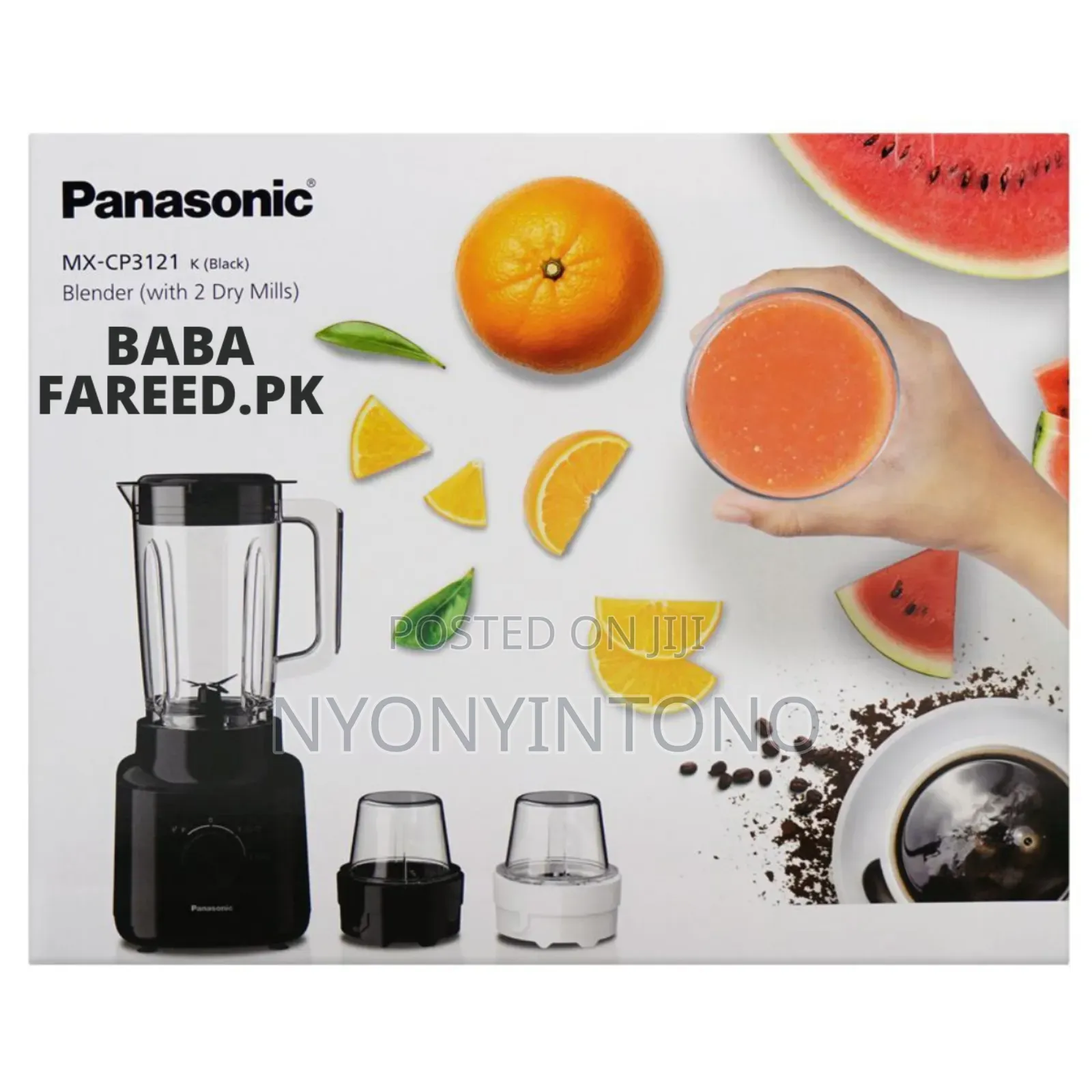 Panasonic 450w Heavy-Duty Blender With 2 Dry Mills Mxcp3121
