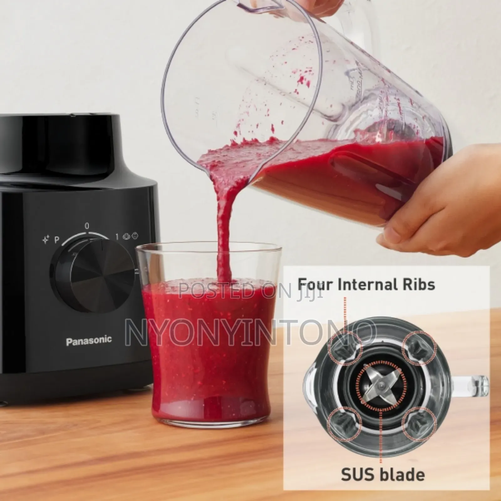 Panasonic 450w Heavy-Duty Blender With 2 Dry Mills Mxcp3121