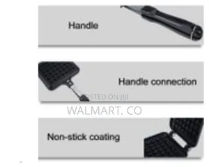 Non Stick Waffle Maker Waffle Iron Fit for Sandwich Toaster-Black