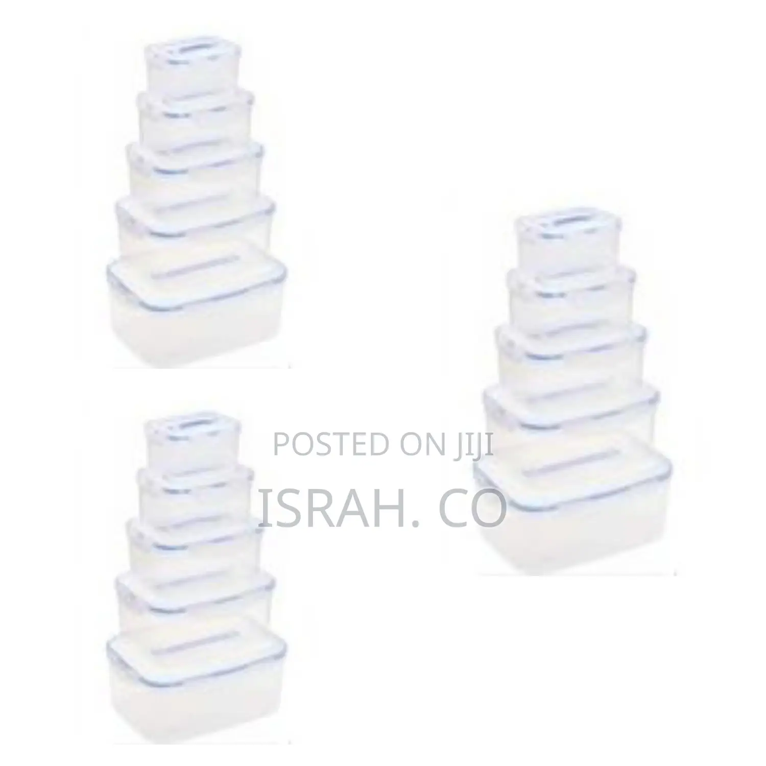 5 Piece Airtight Food Storage Containers Tins With Lids