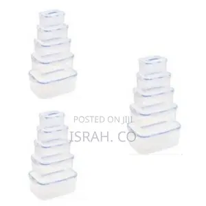 5 Piece Airtight Food Storage Containers Tins With Lids