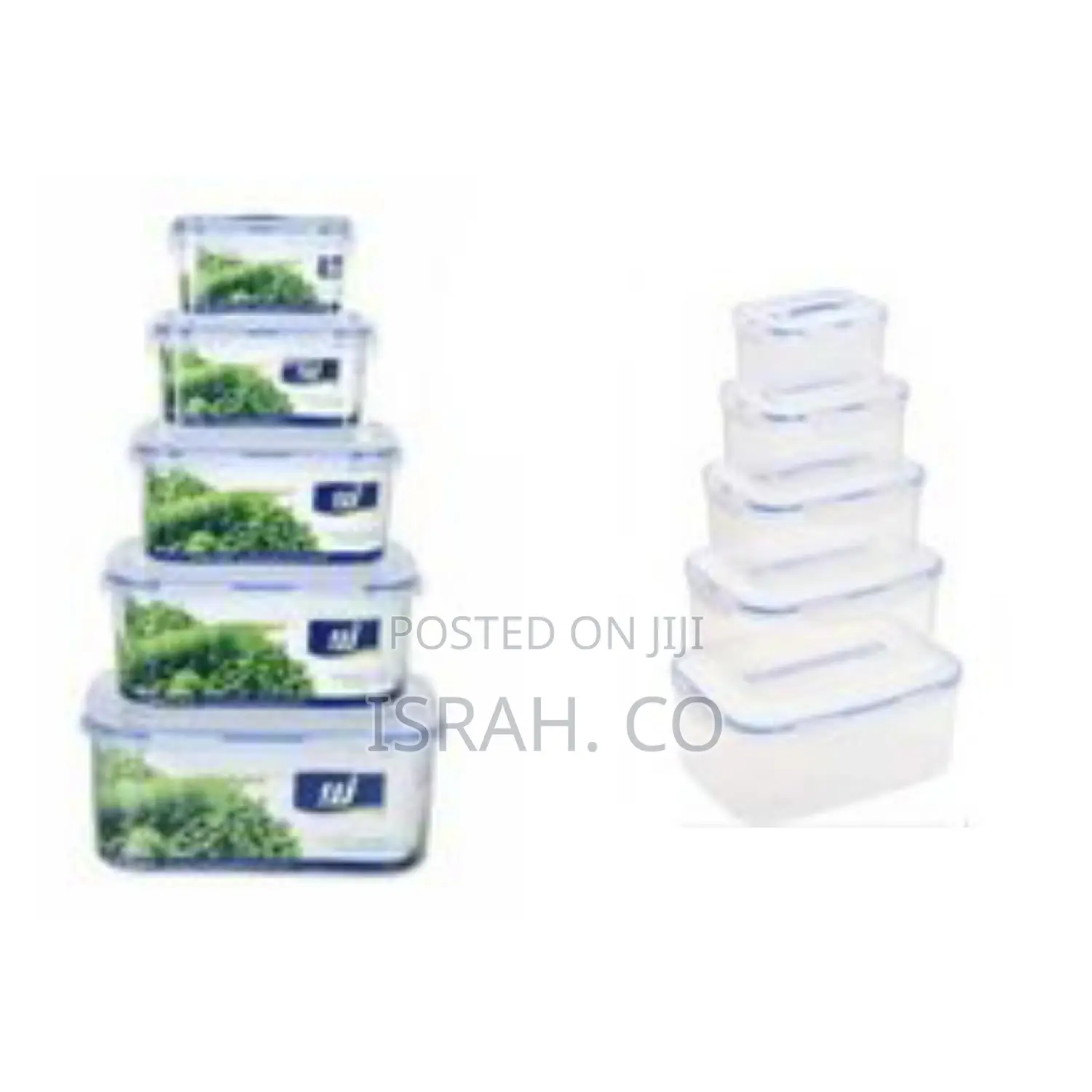 5 Piece Airtight Food Storage Containers Tins With Lids