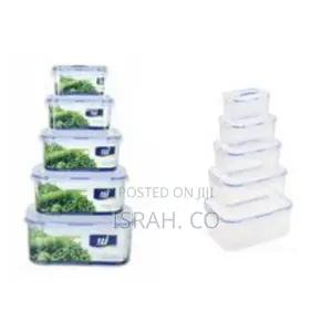 5 Piece Airtight Food Storage Containers Tins With Lids