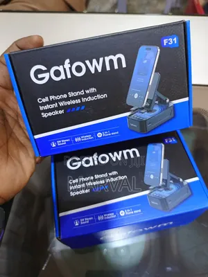 5-in-1 Phone Stand With Wireless Induction Speaker and Power Bank