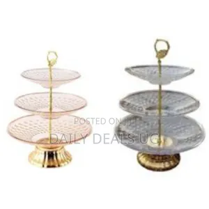 Cake Stand 3 Layer Fruit Tray Living Room Snack Tray Pastry Dessert