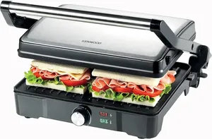 Kenwood Contact Grill,2000w, Adjustable Grill Positions, Silver
