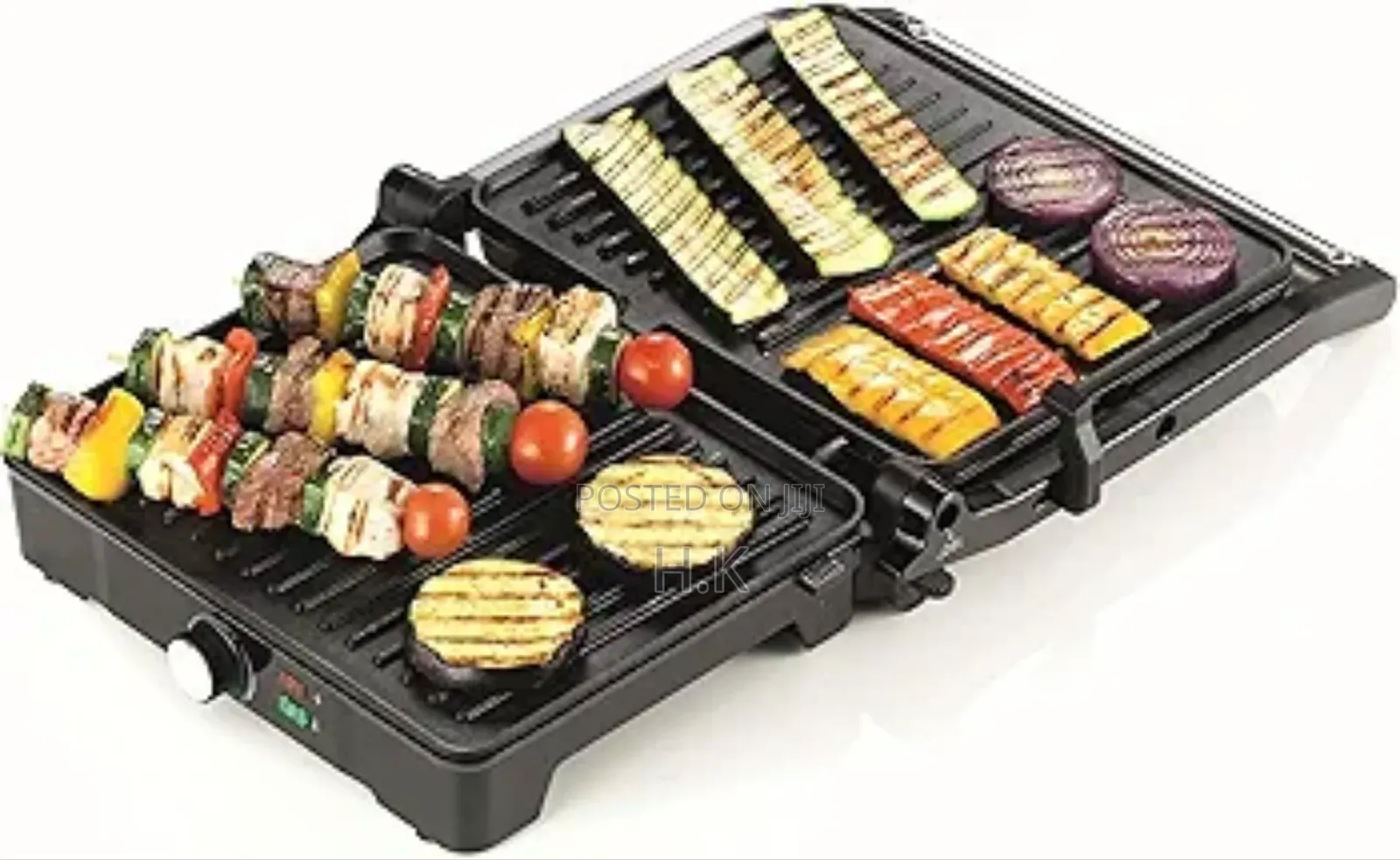 Kenwood Contact Grill,2000w, Adjustable Grill Positions, Silver