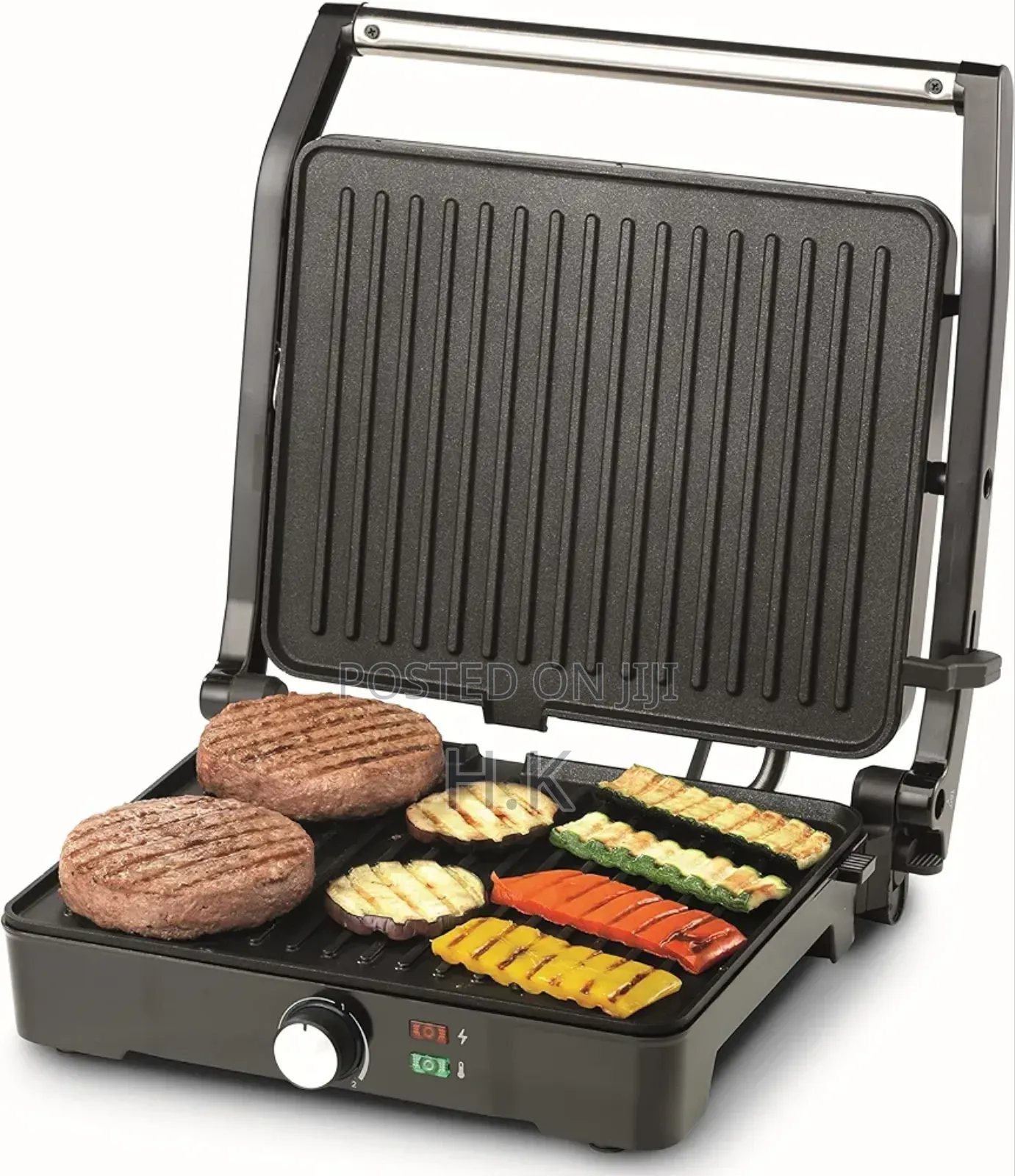 Kenwood Contact Grill,2000w, Adjustable Grill Positions, Silver