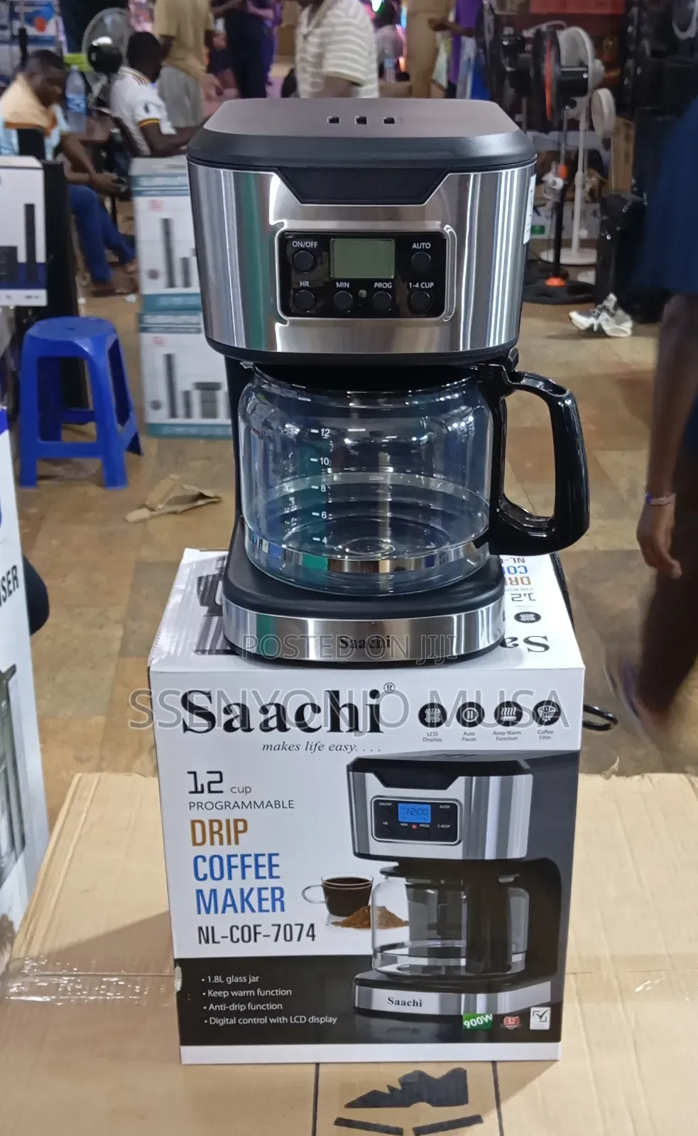 Saachi Drip Coffee Maker | 1.8l Programmable Coffee Machine