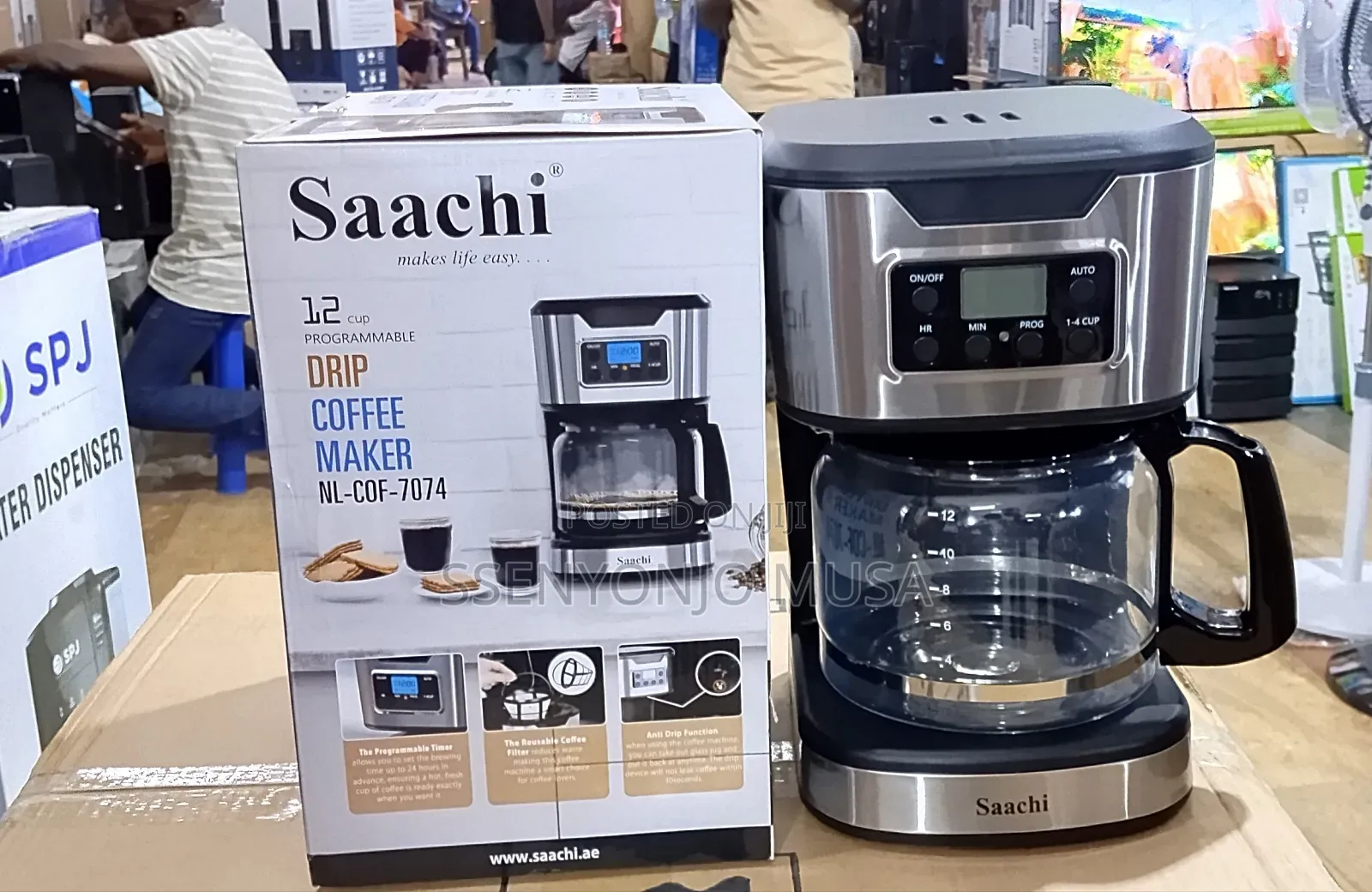 Saachi Drip Coffee Maker | 1.8l Programmable Coffee Machine