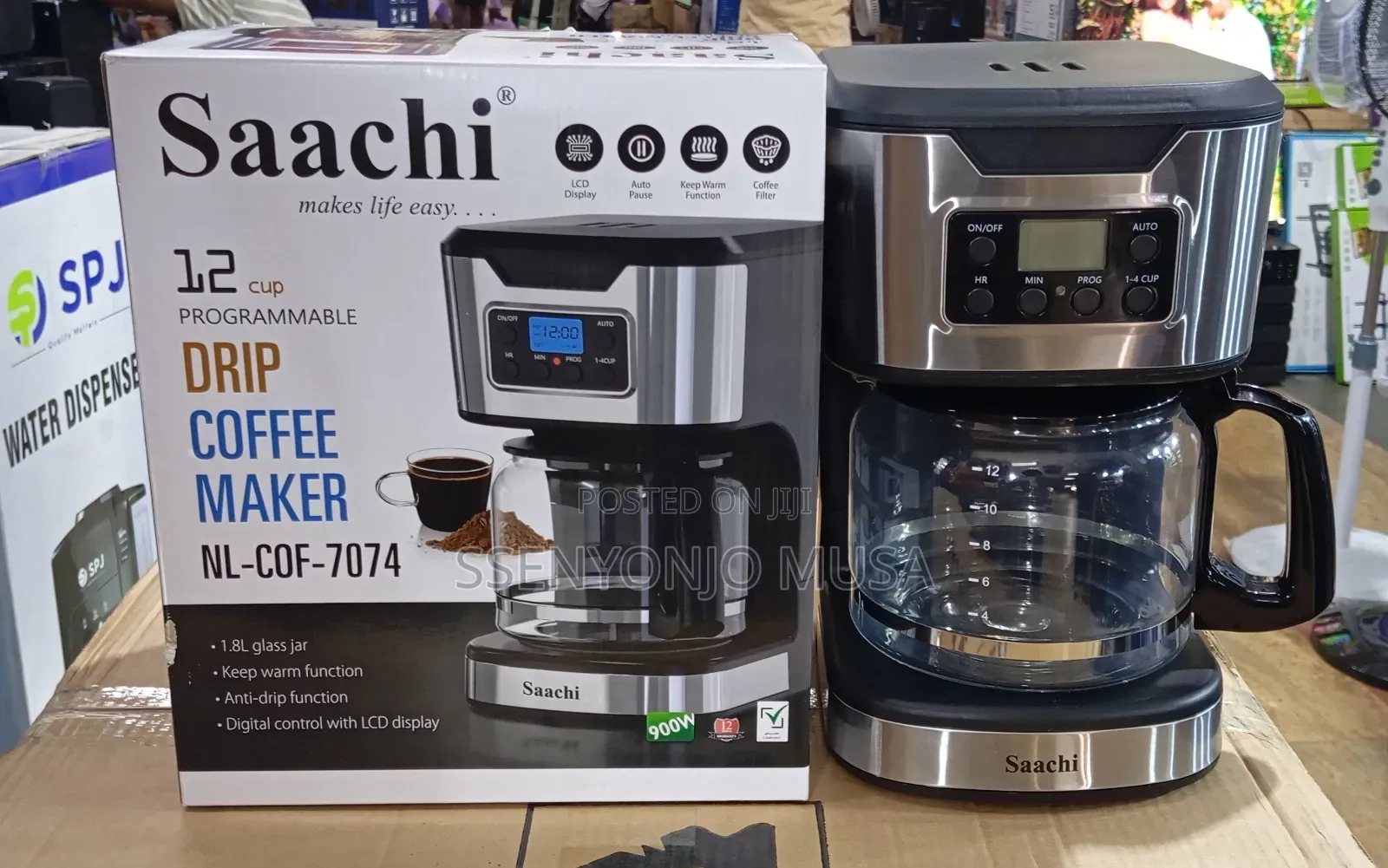 Saachi Drip Coffee Maker | 1.8l Programmable Coffee Machine