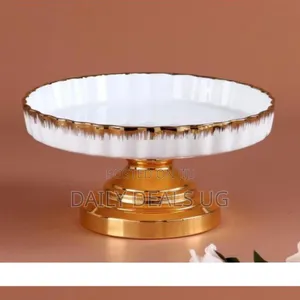 Ceramic Footed Bowl Round Pedestal Bowl Decorative Fruit Dish Holder