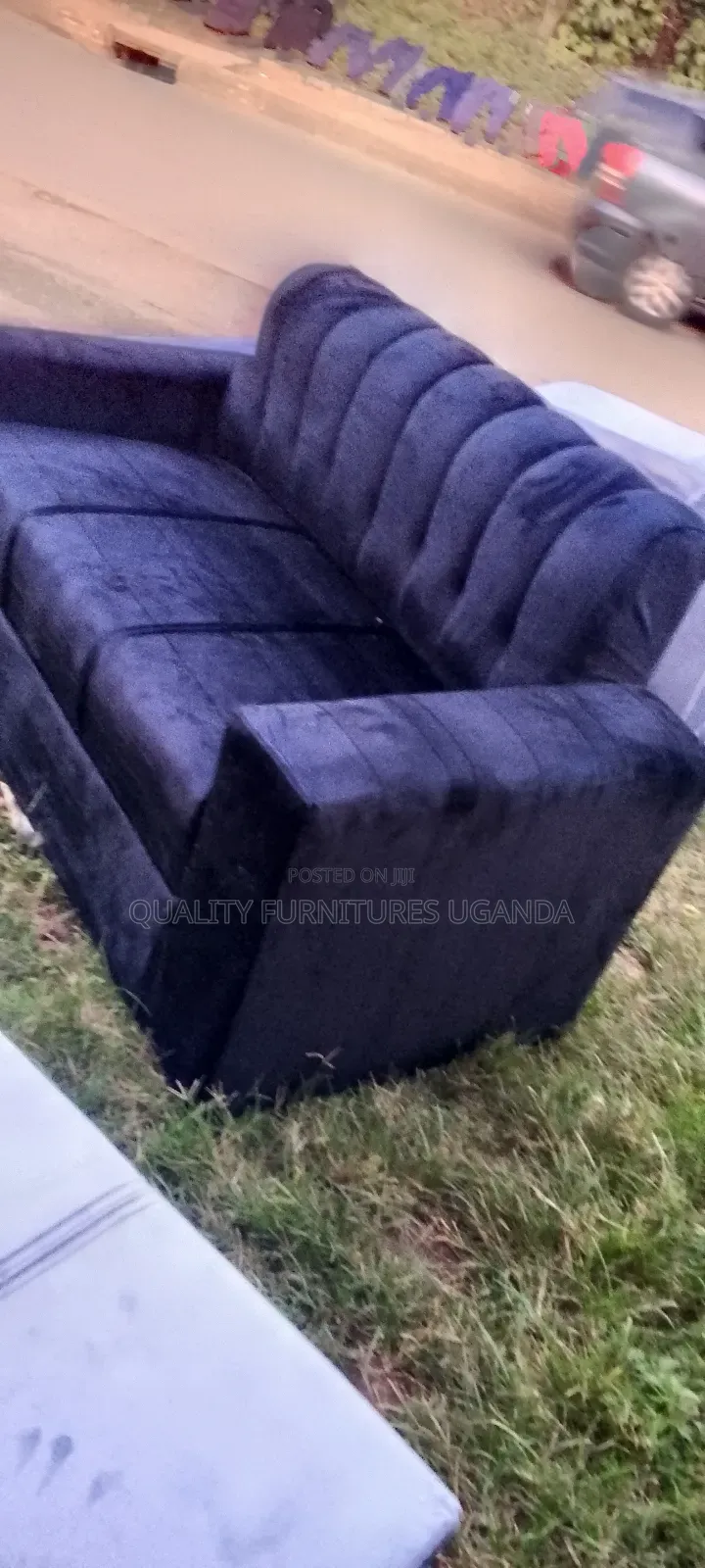 Super Quality 2 Seater/Black Couch
