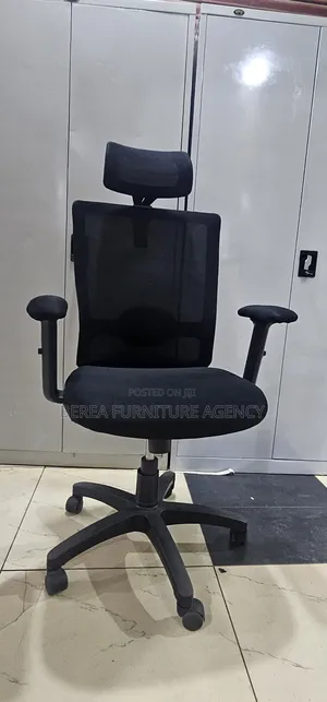 Black Mesh Recliner Chair With Head Support