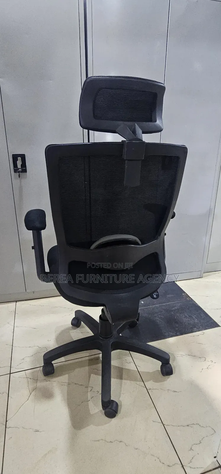 Black Mesh Recliner Chair With Head Support