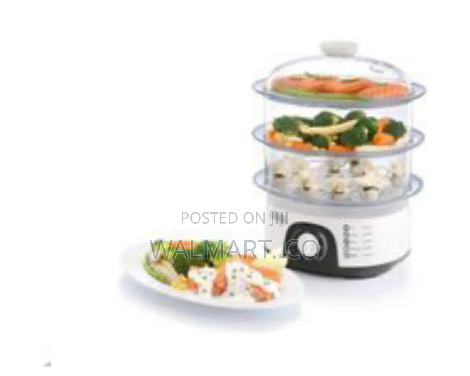 10l Vegetable Food Steamer 3 Tier Detachable With Timer