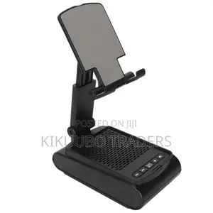 Adjustable Phone Stand With Bluetooth Speaker