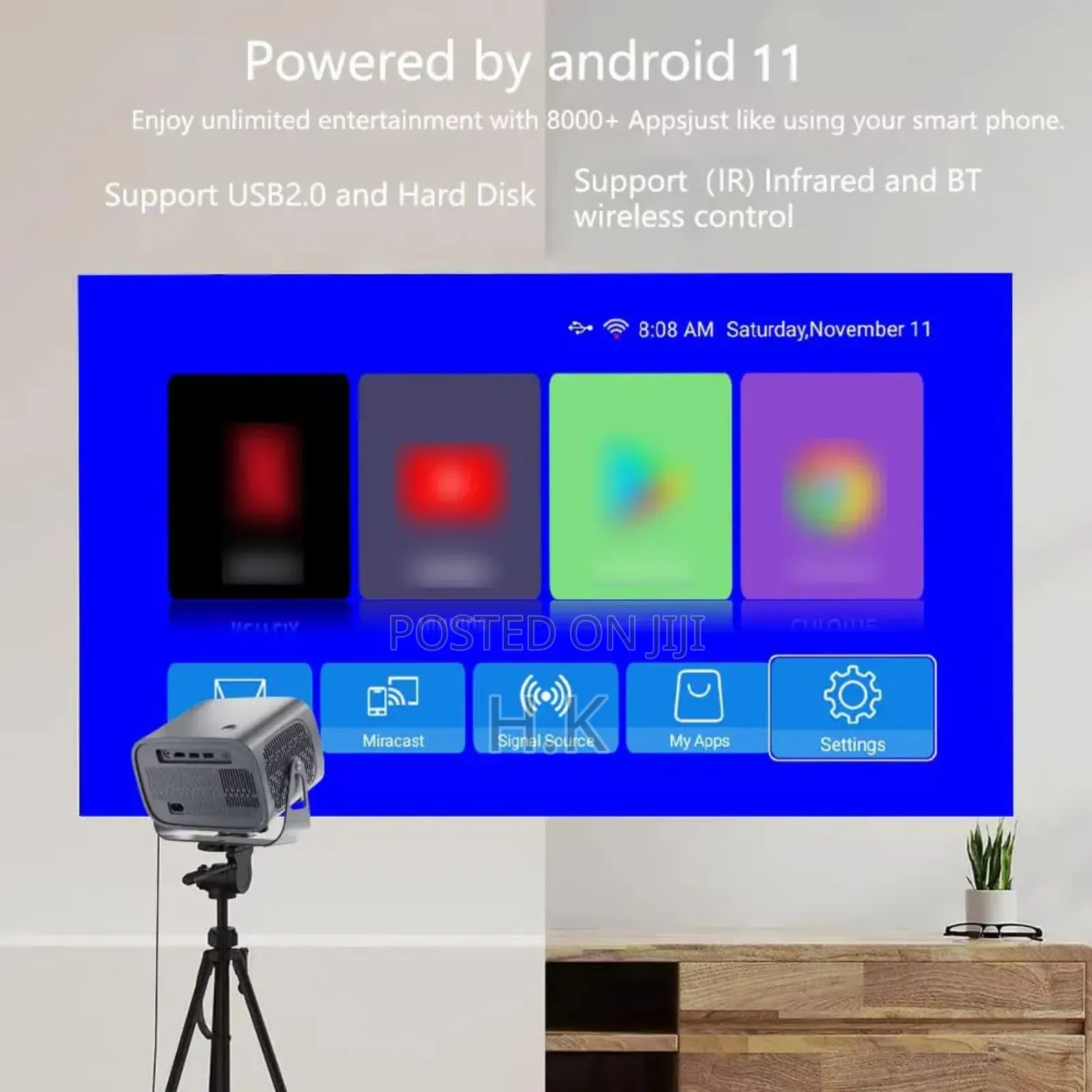 Portable Projector With Autofocus