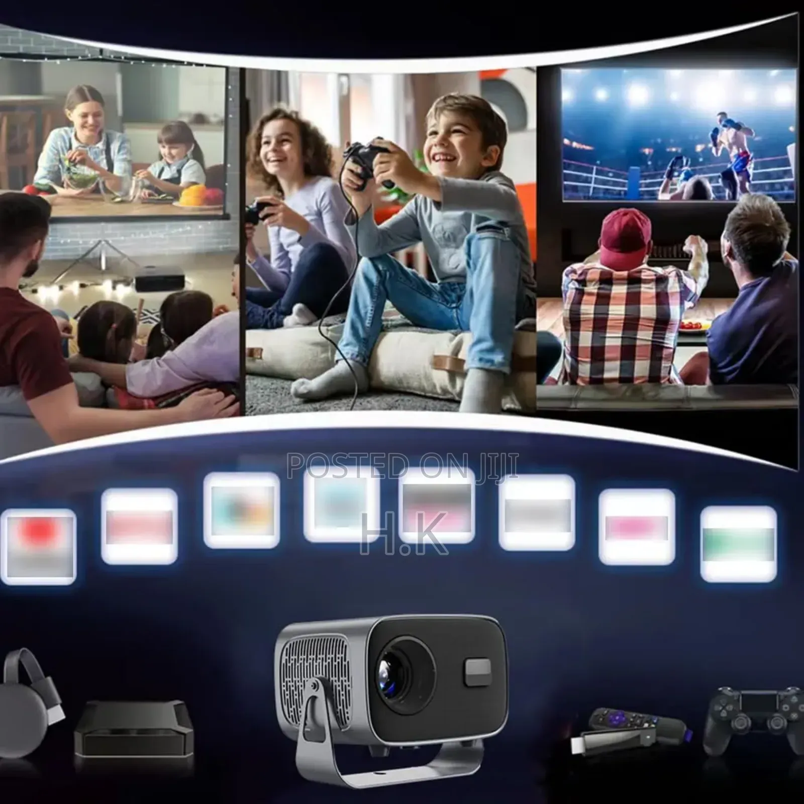 Portable Projector With Autofocus
