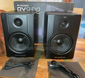 M-Audio Bx8 D2 Next-Generation 130-Watt Bi-Amplified Studio Monitors.