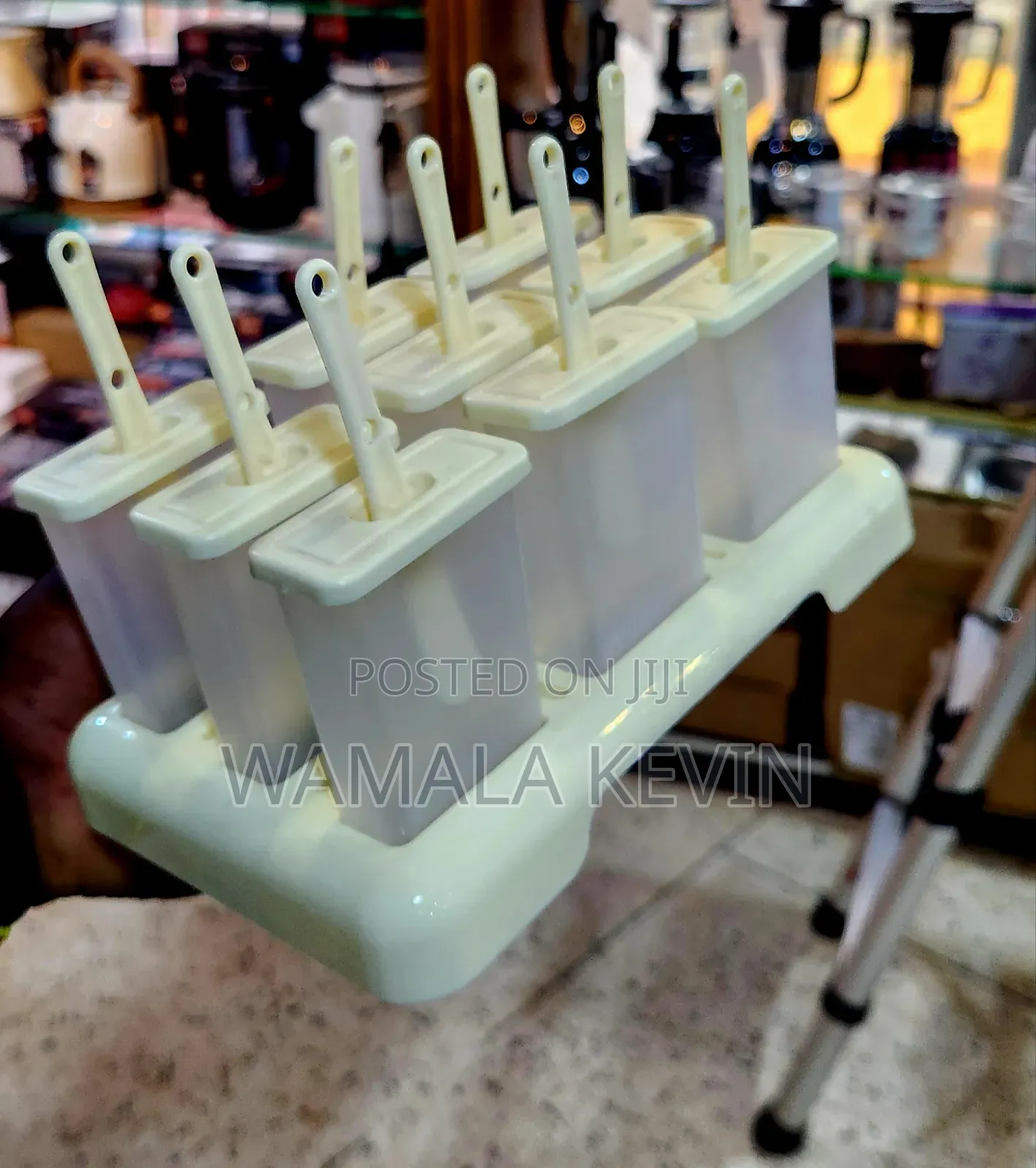 A Set of Popsicle Molds With a Tray.
