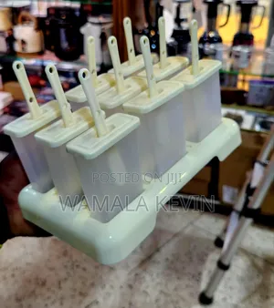 A Set of Popsicle Molds With a Tray.