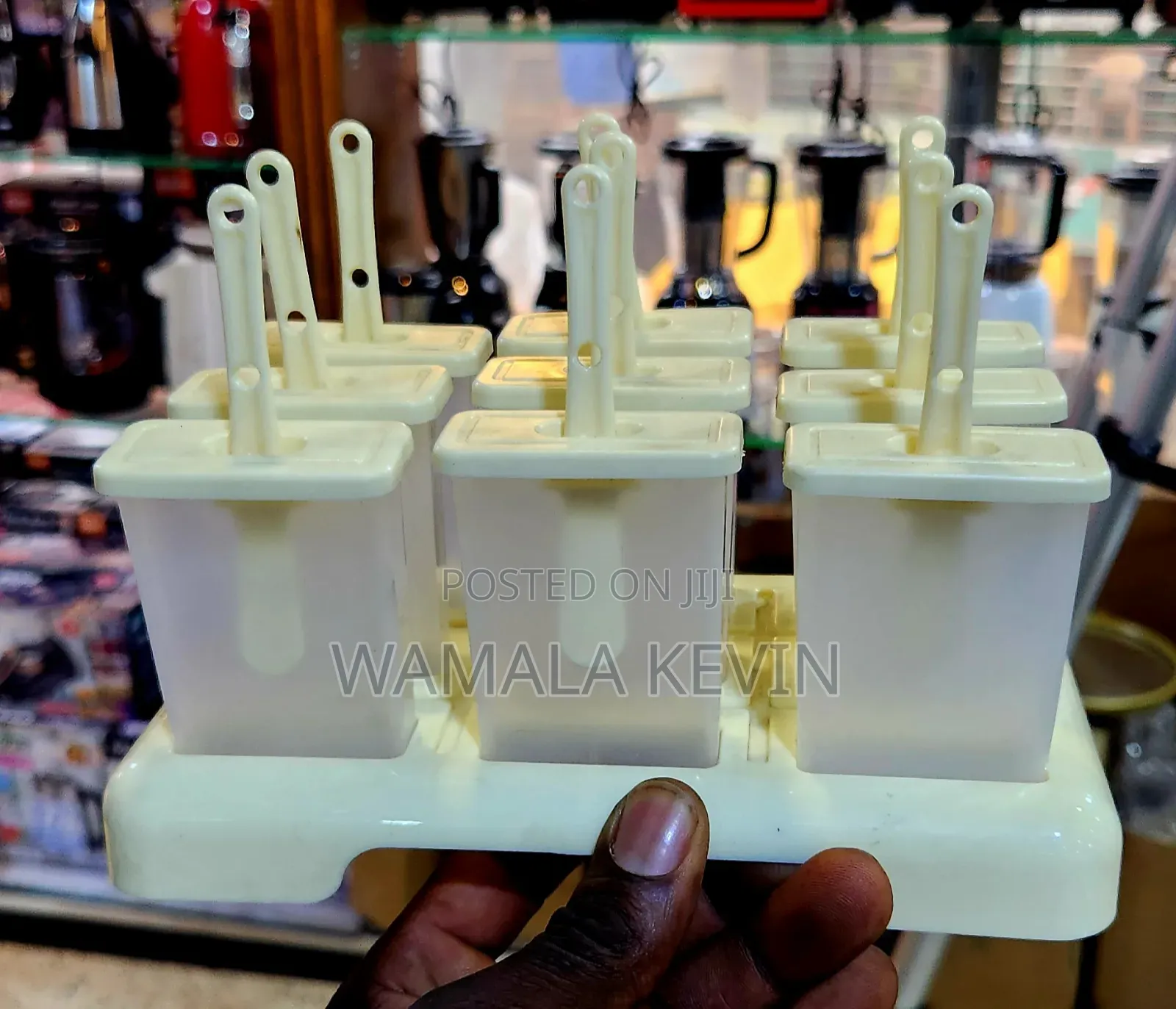 A Set of Popsicle Molds With a Tray.