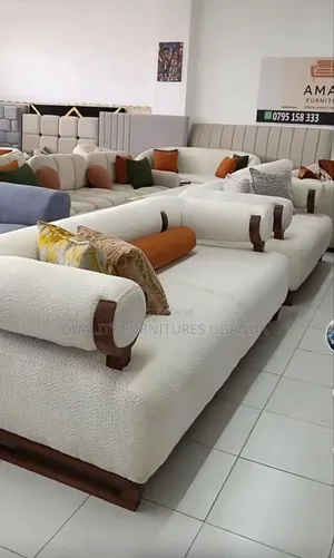 Off -White 6 Seater Sofas/ Nice  Looking Couches