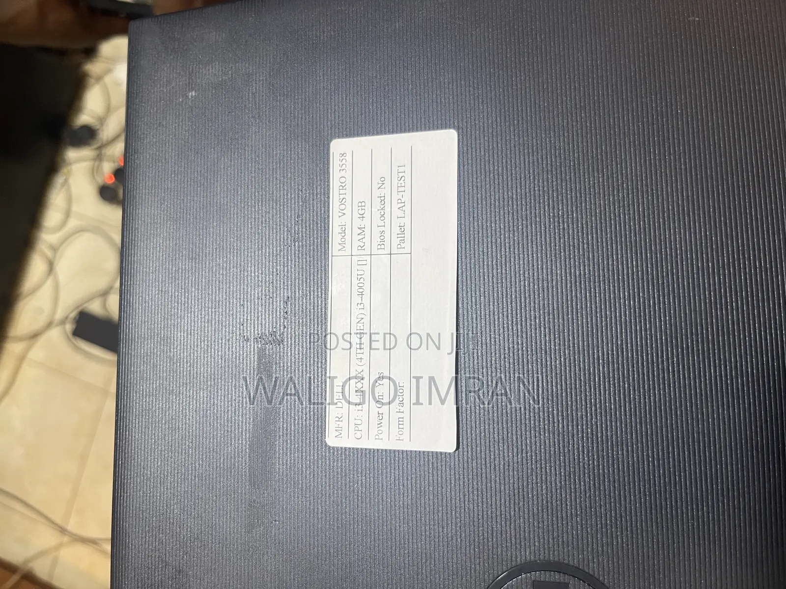 Laptop Dell Vostro 3558 4GB Intel Core I3 SSD 250GB