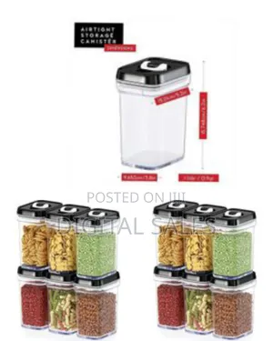 Airtight Food Storage Containers With Lids – 6 Piece Set Air Tight