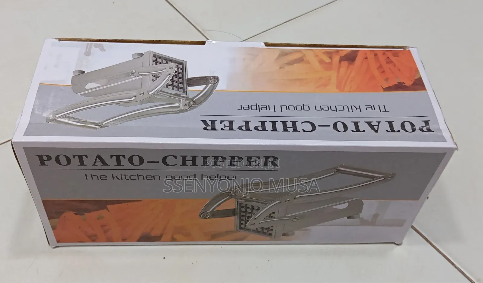 Stainless Steel Potato Chipper Cutter With 2 Blades | French Fries.