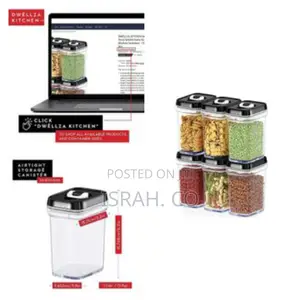 Airtight Food Storage Containers With Lids – 6 Piece Set