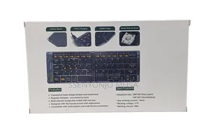 Foldable Wireless Keyboard Mouse Combo | Transparent Bt Typepad