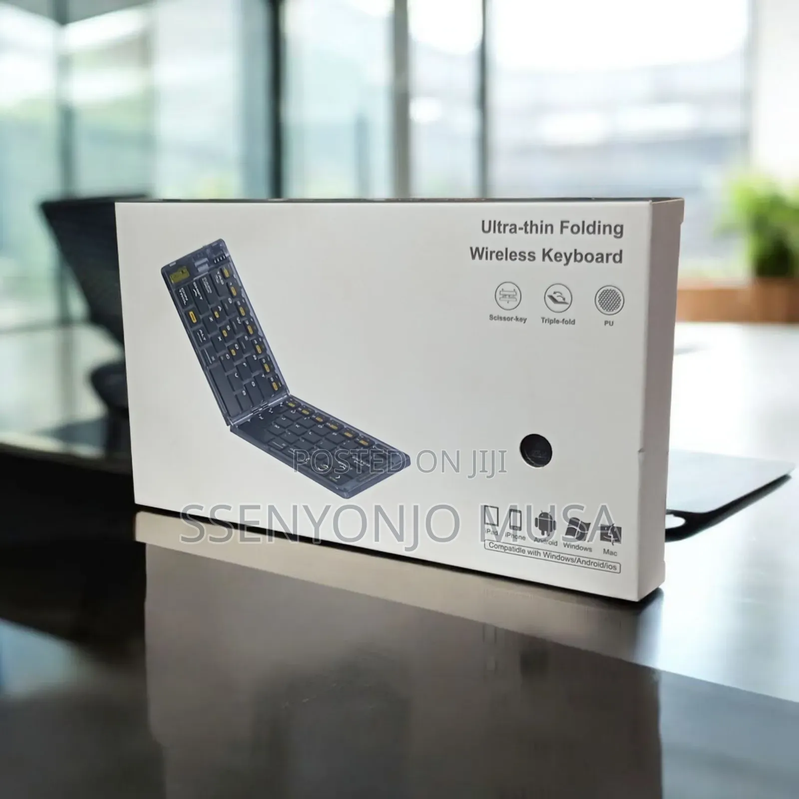 Foldable Wireless Keyboard Mouse Combo | Transparent Bt Typepad