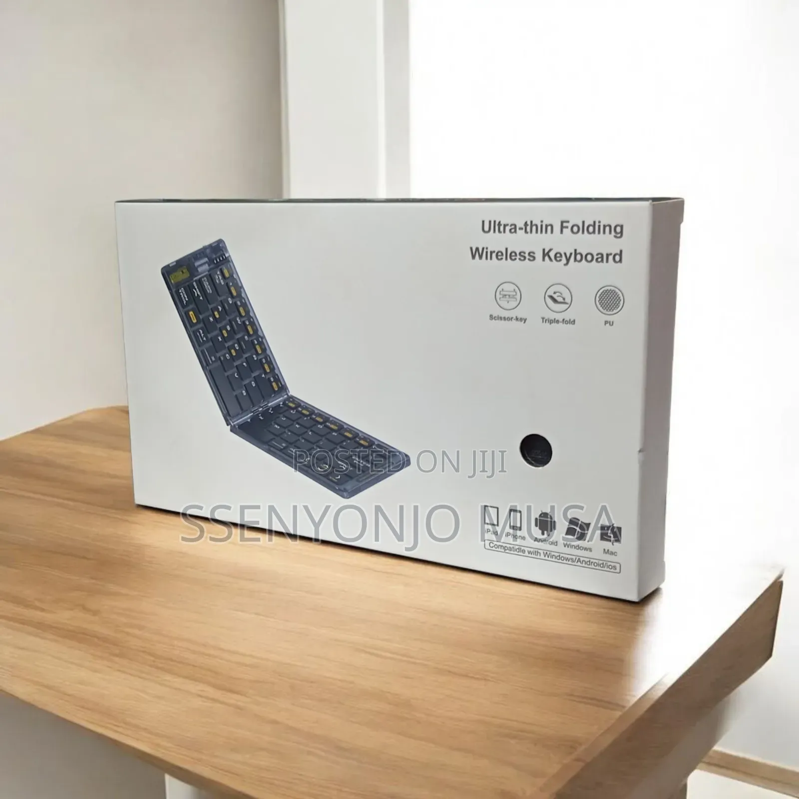 Foldable Wireless Keyboard Mouse Combo | Transparent Bt Typepad