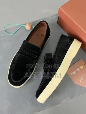 Classic Men Suede Lara Piana Loafers In Stock