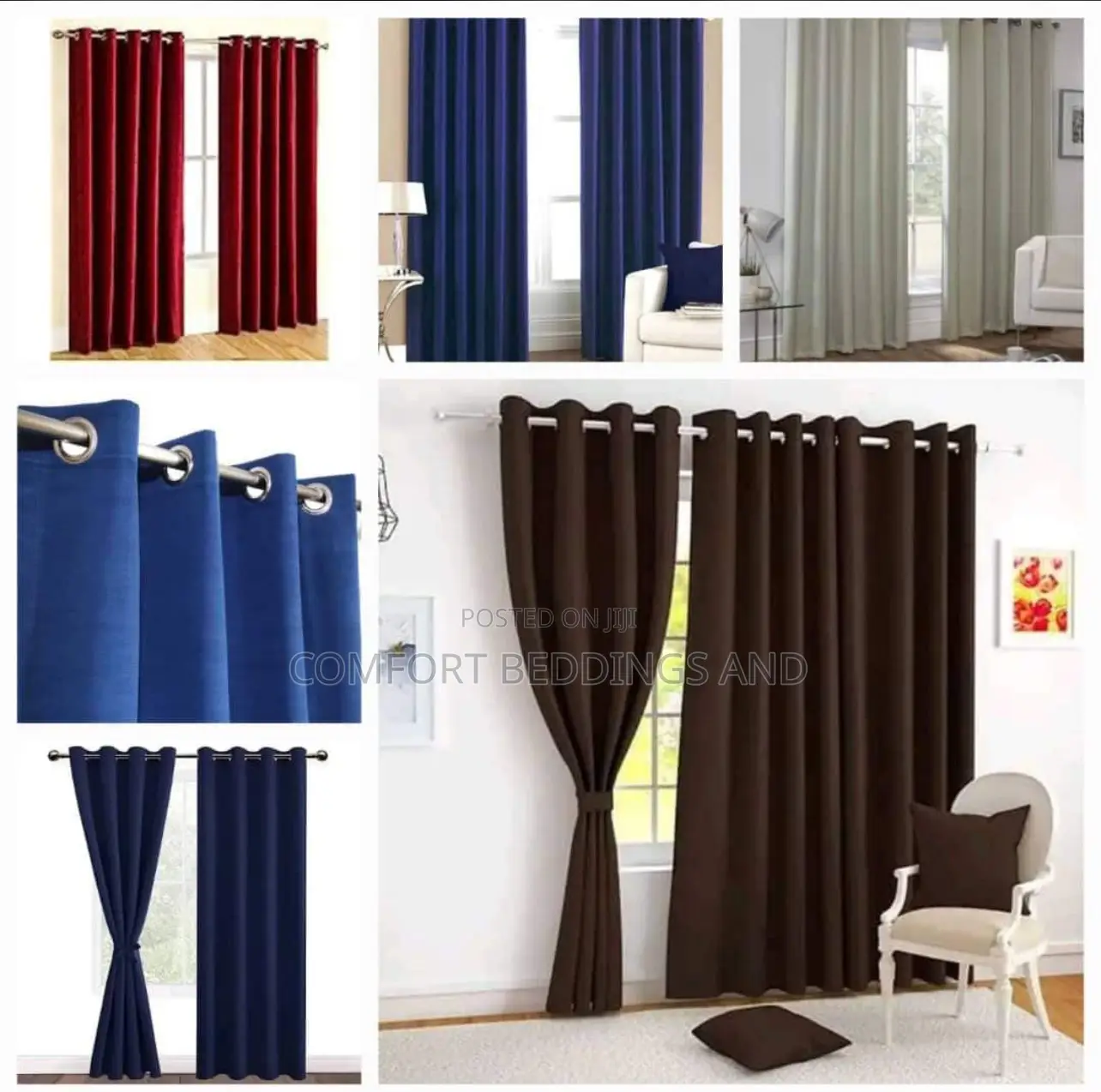 Plain Colour Velvet Curtains