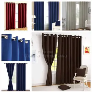 Plain Colour Velvet Curtains