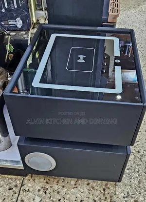 Smart Bedside Table With Safe, Wireless Charger Speakers