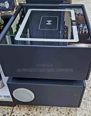 Smart Bedside Table With Safe, Wireless Charger Speakers