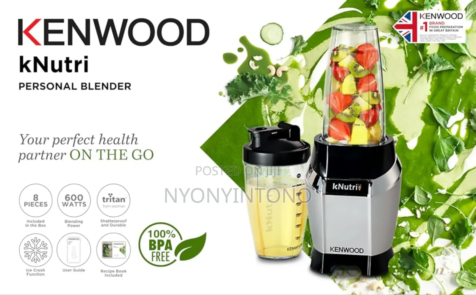Kenwood 600w 10pcs Nutri Blender Bsp70