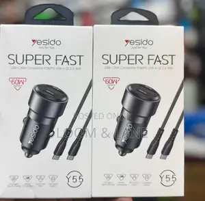 Yesido Super Fast Car Charger 60w